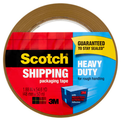 Scotch® Heavy Duty Shipping Packaging Tape, 1.88 in x 54.6 yd, Tan