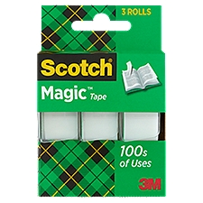 Scotch® Magic™ Tape, 3/4 in. x 300 in., 3 Dispensers/Pack, 3 Each