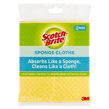Scotch-Brite Sponge Cloth, 2 Each