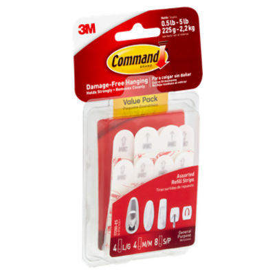 Command™ Small, Medium and Large Refill Strips