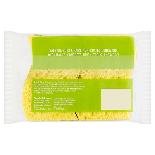 Scotch-Brite Heavy Duty Scrub Sponges, 6 count
Scrubs 50% faster than other scrub sponges*
*Removes tough baked-on messes 50% faster than competitive scrub sponges.