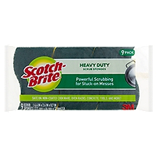 Scotch-Brite® Heavy Duty Scrub Sponge, 9/Pack