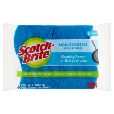 Scotch-Brite Heavy Duty Scrub Sponges, For Washing Dishes and Cleaning  Kitchen, 6 Scrub Sponges