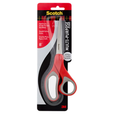 Scotch 8 Multi-Purpose Scissors, 2-Pack, Great for Everyday Use