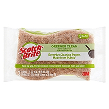 Scotch-Brite® Greener Clean Non-Scratch Scrub Sponge, 3/Pack
