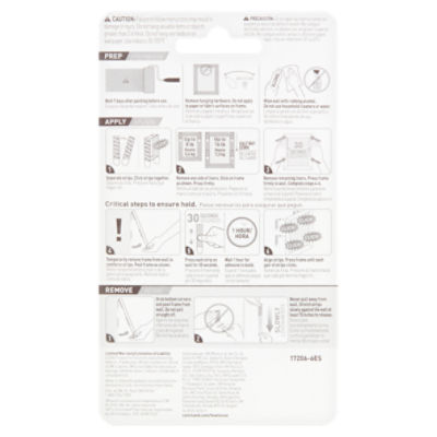 3M Command Picture Hanging Strips, White, Large - 6 pack