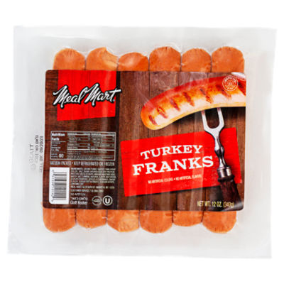 Meal Mart Turkey Franks, 6 count, 12 oz