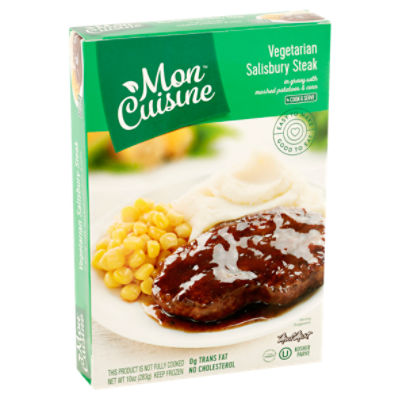 Meal Mart Mon Cuisine Vegetarian Salisbury Steak, 10 oz