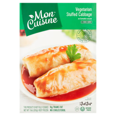 Meal Mart Mon Cuisine Vegetarian Stuffed Cabbage in Tomato Sauce, 10 oz