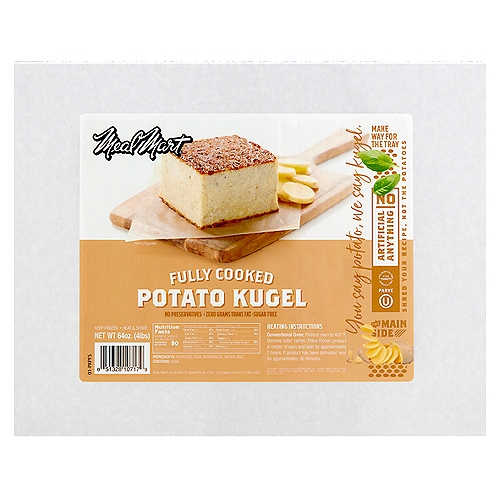 Meal Mart Fully Cooked Potato Kugel, 64 oz