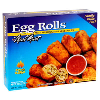 Meal Mart Egg Rolls with Mushroom & Vegetables Family Value Pack, 25 oz