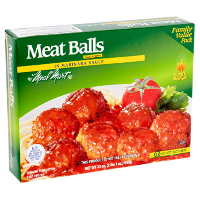 Meal Mart Meat Balls in Marinara Sauce Family Value Pack, 33 oz