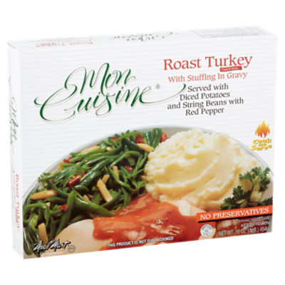 Meal Mart Mon Cuisine Roast Turkey with Stuffing in Gravy, 16 oz