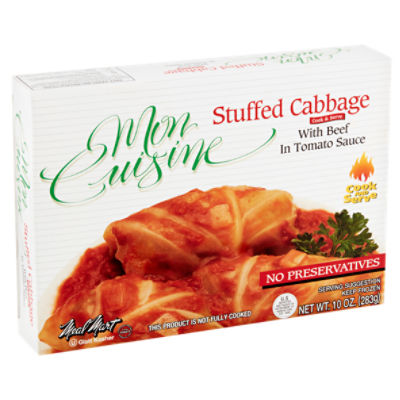 Meal Mart Mon Cuisine Stuffed Cabbage with Beef in Tomato Sauce, 10 oz