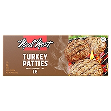 Meal Mart Turkey Patties, 16 count, 48 oz, 48 Ounce