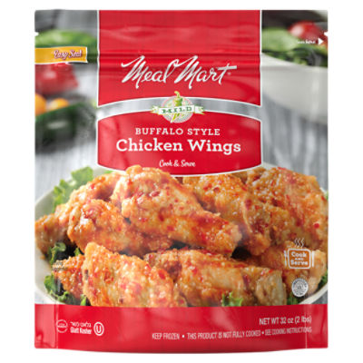 Meal Mart Mild Buffalo Style Chicken Wings, 32 oz, 32 Ounce