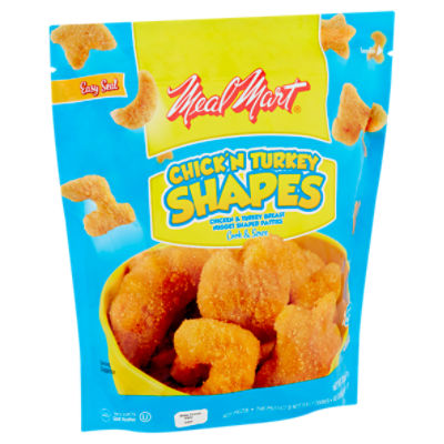 Meal Mart Chick'n Turkey Shapes Chicken & Turkey Breast Nugget Shaped Patties, 32 oz