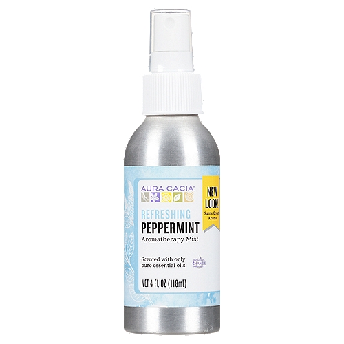 Aura Cacia Refreshing Peppermint Aromatherapy Mist 4 fl oz