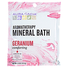 Aura Cacia Geranium Comforting Aromatherapy Mineral Bath 2.5 oz