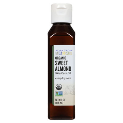 Aura Cacia Organic Sweet Almond Skin Care Oil, 4 fl oz