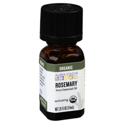 Aura Cacia Organic Rosemary Activating Pure Essential Oil, .25 fl oz