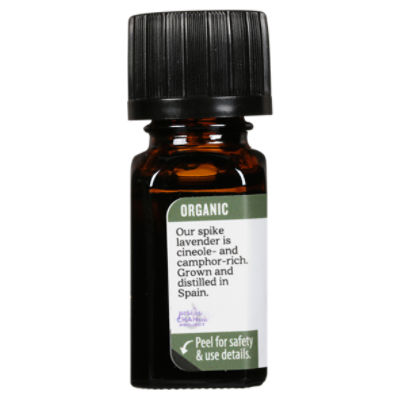 Aura Cacia Organic Spike Lavender Opening Pure Essential Oil, .25 fl oz
