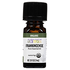 Aura Cacia Organic Frankincense Restoring Pure Essential Oil, .25 fl oz