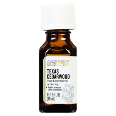 Aura Cacia Centering Texas Cedarwood Pure Essential Oil, .5 fl oz