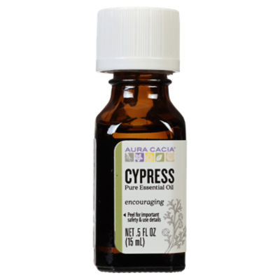 Aura Cacia Cypress Encouraging Pure Essential Oil, .5 fl oz