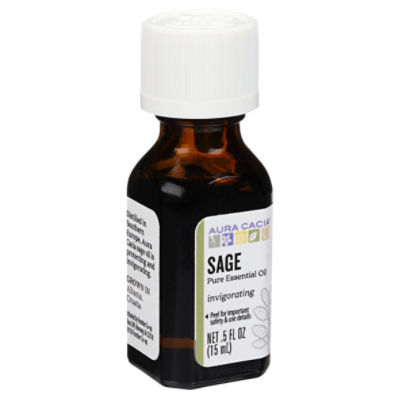 Aura Cacia Sage Invigorating Pure Essential Oil, .5 fl oz