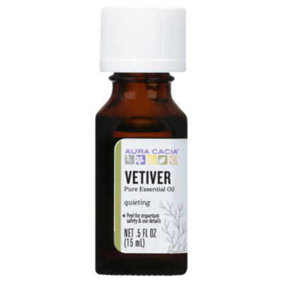 Aura Cacia Vetiver Quieting Pure Essential Oil, .5 fl oz