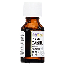 Aura Cacia Ylang Ylang III Soothing Pure Essential Oil, .5 fl oz