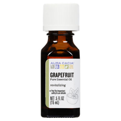 Aura Cacia Grapefruit Revitalizing Pure Essential Oil, .5 fl oz