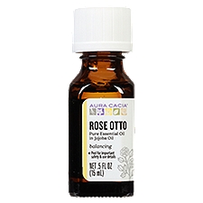 Aura Cacia Rose Otto Balancing Pure Essential Oil in Jojoba Oil, .5 fl oz