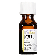 Aura Cacia Centering Myrrh Pure Essential Oil in Jojoba Oil, .5 fl oz