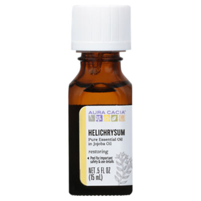 Aura Cacia Restoring Helichrysum Pure Essential Oil in Jojoba Oil, .5 fl oz