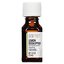 Aura Cacia Dispelling Lemon Eucalyptus Pure Essential Oil, .5 fl oz