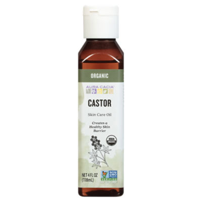 Aura Cacia Organic Castor Skin Care Oil, 4 fl oz