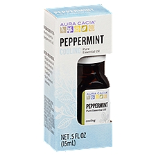 Aura Cacia 100% Pure Essential Oil Boxed - Peppermint, 0.5 Fluid ounce