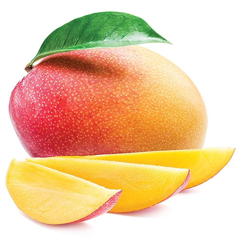 A tropical fruit with a juicy, aromatic pulp.  