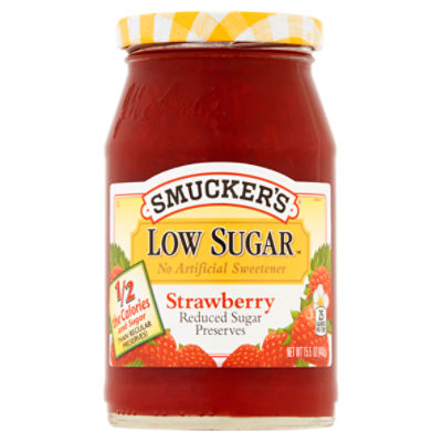 Smucker's Low Sugar Strawberry Preserves, 15.5 oz