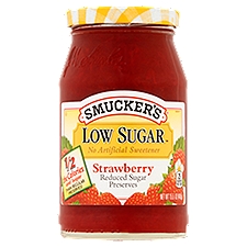 Smucker's Low Sugar Strawberry, Preserves, 15.5 Ounce