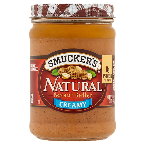 Smucker's Natural Creamy Peanut Butter, 16 oz
Non GMO*
*Certified NSF non-GMO True North by NSF International