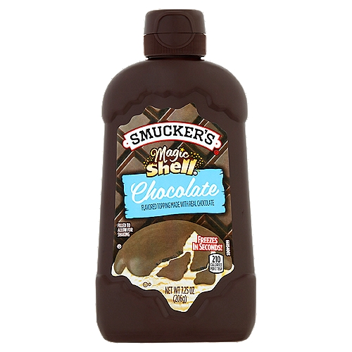 Smucker's Magic Shell Chocolate Flavored Topping, 7.25 oz
 Chocolate Flavored Topping Made with Real Chocolate