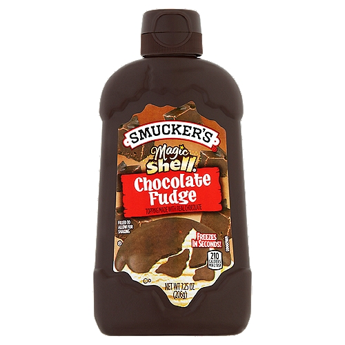 Smucker's Magic Shell Chocolate Fudge Topping, 7.25 oz
Chocolate Fudge Topping Made with Real Chocolate