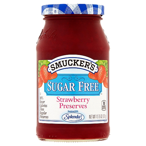 Contains 10 calories per serving compared with regular preserves which have 50 calories.