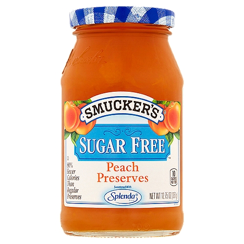 Smucker's Sugar Free Peach Preserves, 12.75 oz