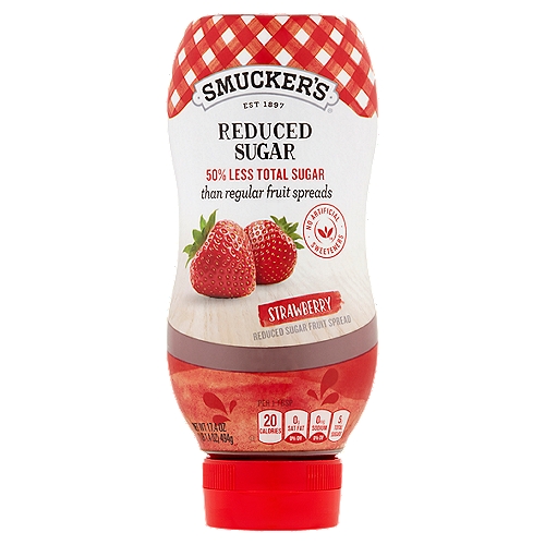 Smucker's Strawberry Reduced Sugar Fruit Spread, 17.4 oz