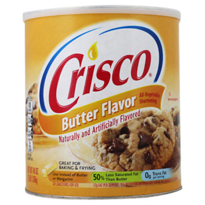 Crisco Butter Flavor All-Vegetable Shortening, 48 oz
