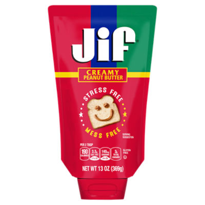 Jif Creamy Peanut Butter, 13 oz
